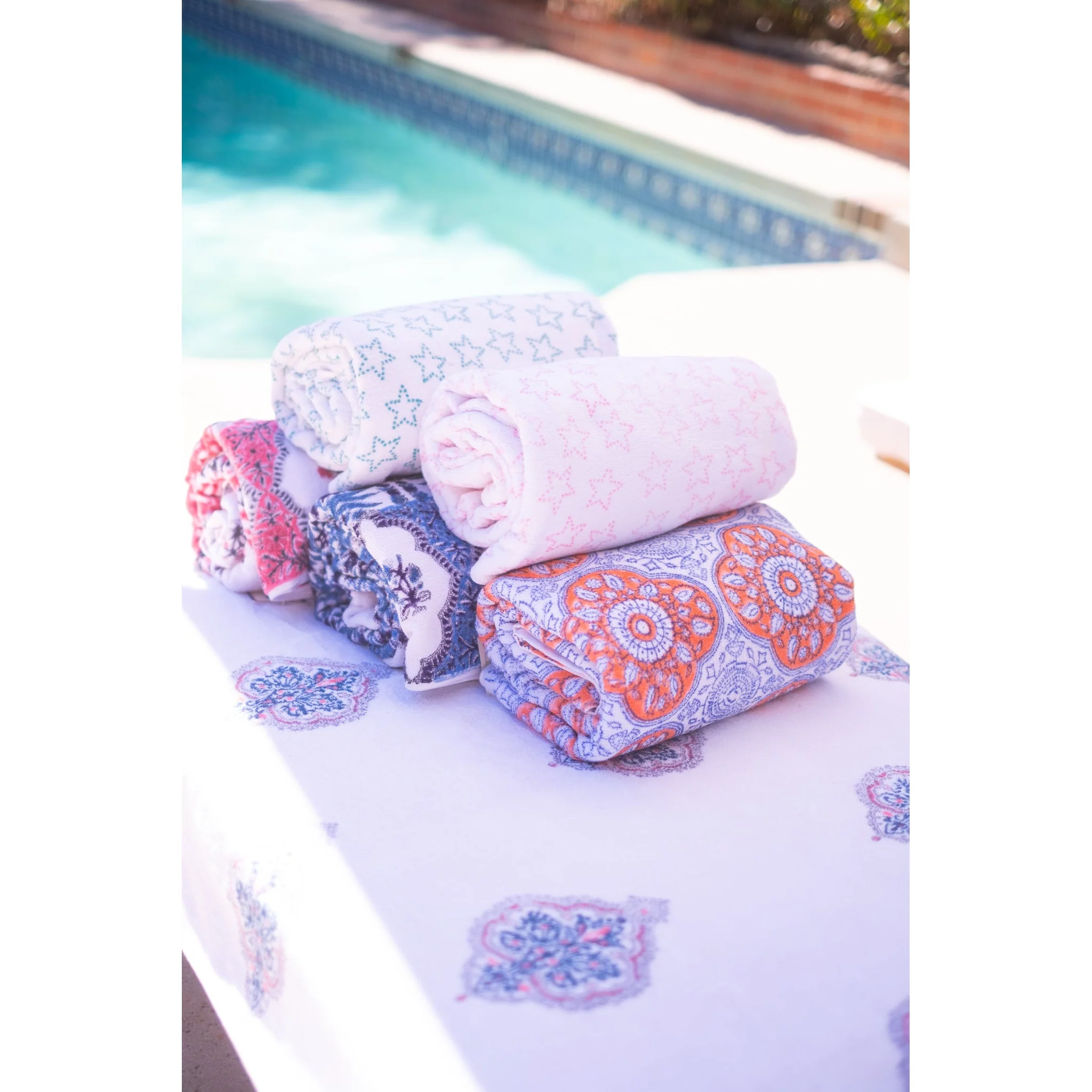 Orange Motif Towel - Image 6