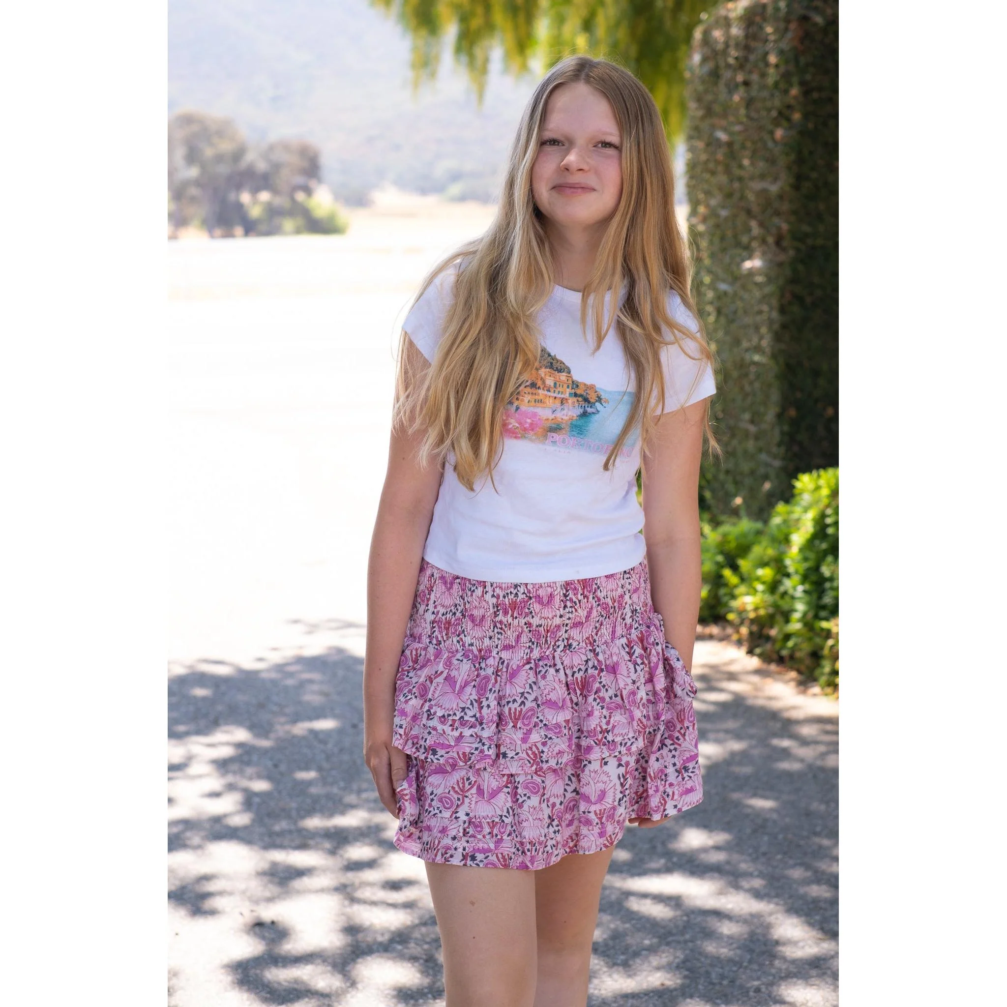 Girls Pleated Smocked Skirt - Image 4