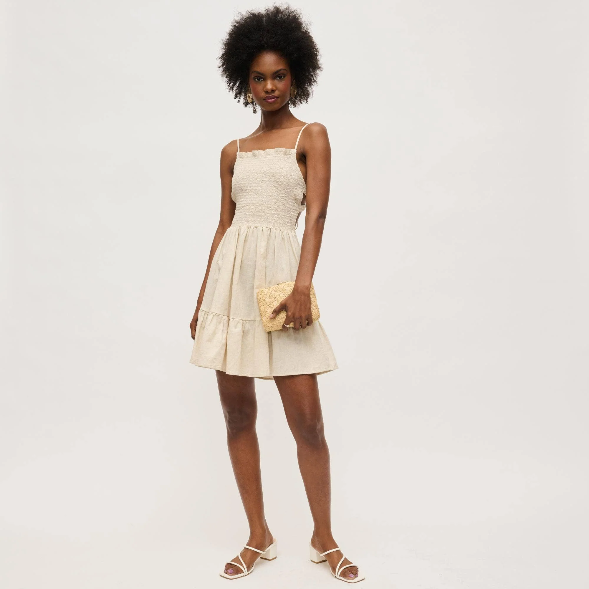 Samantha Evening Bag: Natural - Image 5