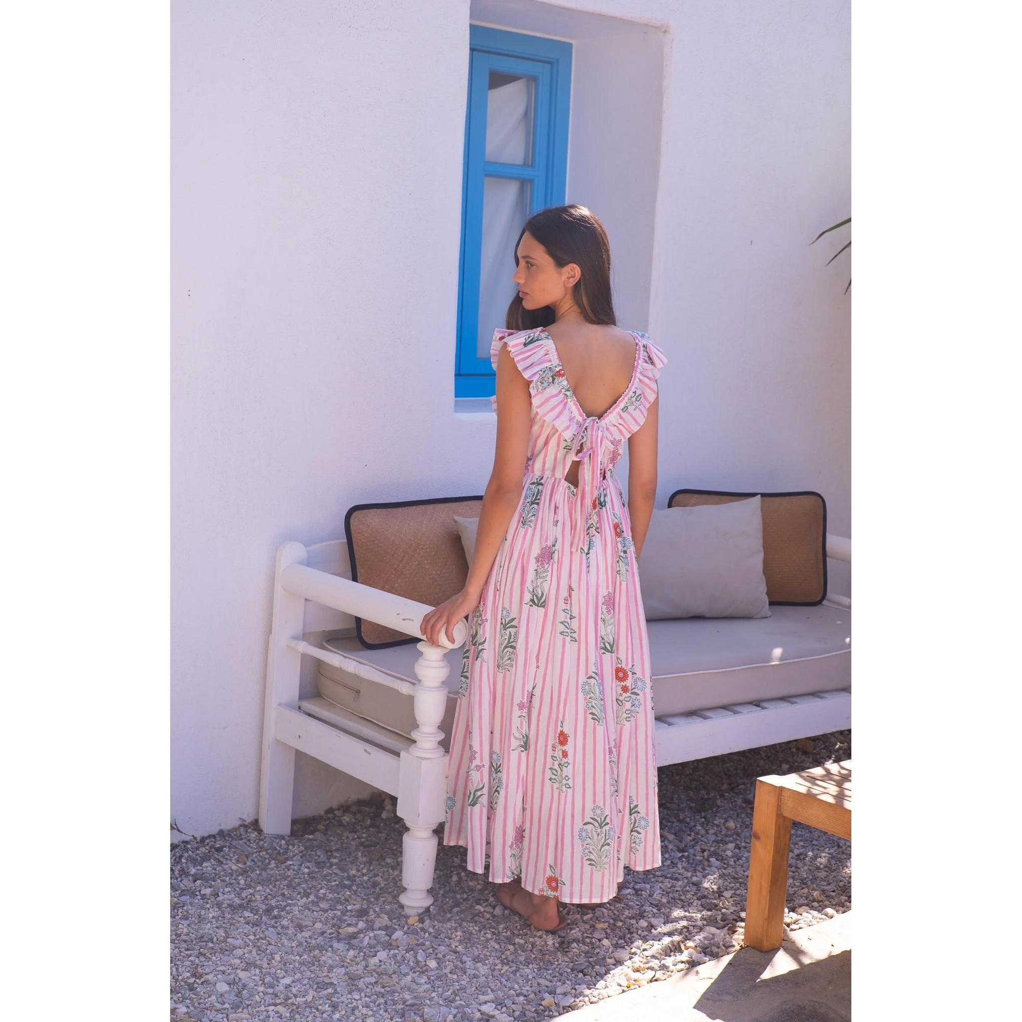 Selena Cotton Maxi Dress - Image 3