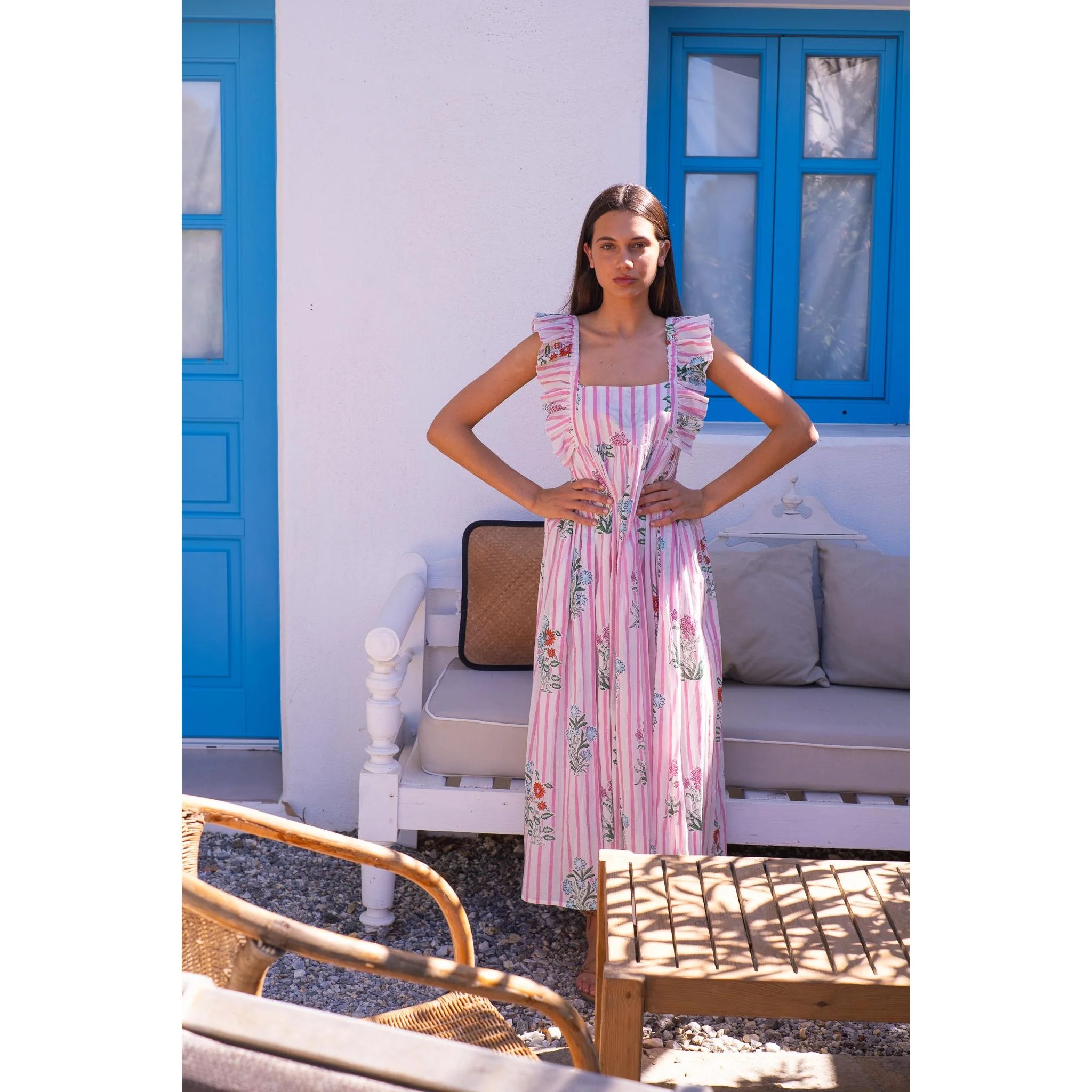 Selena Cotton Maxi Dress - Image 6