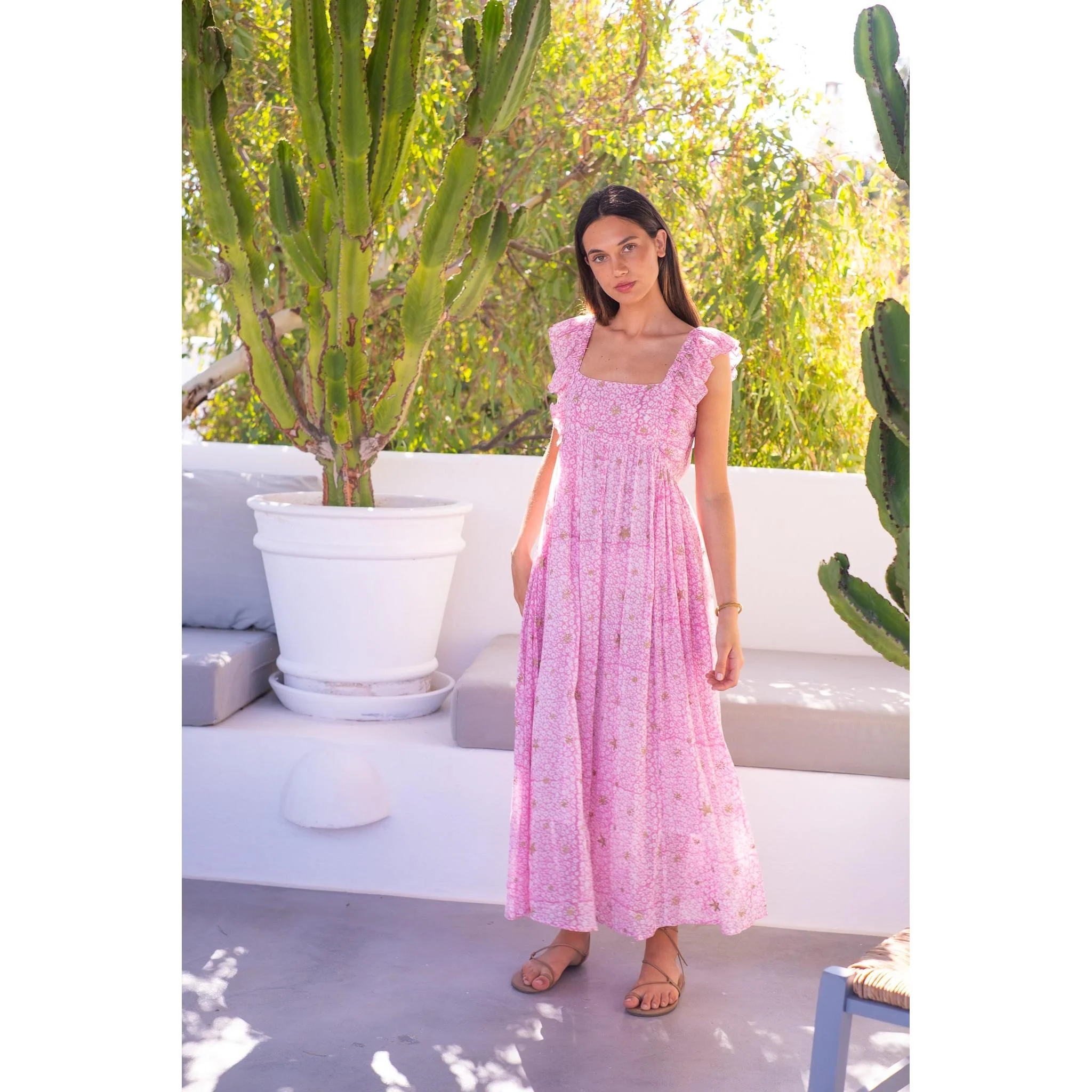 Selena Cotton Maxi Dress - Image 6