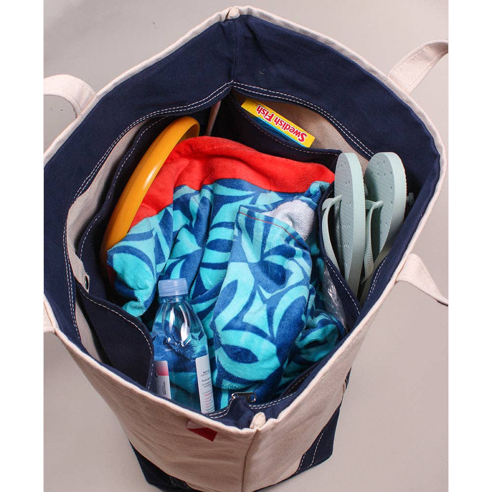 Classic Tote Large: Navy - Image 6