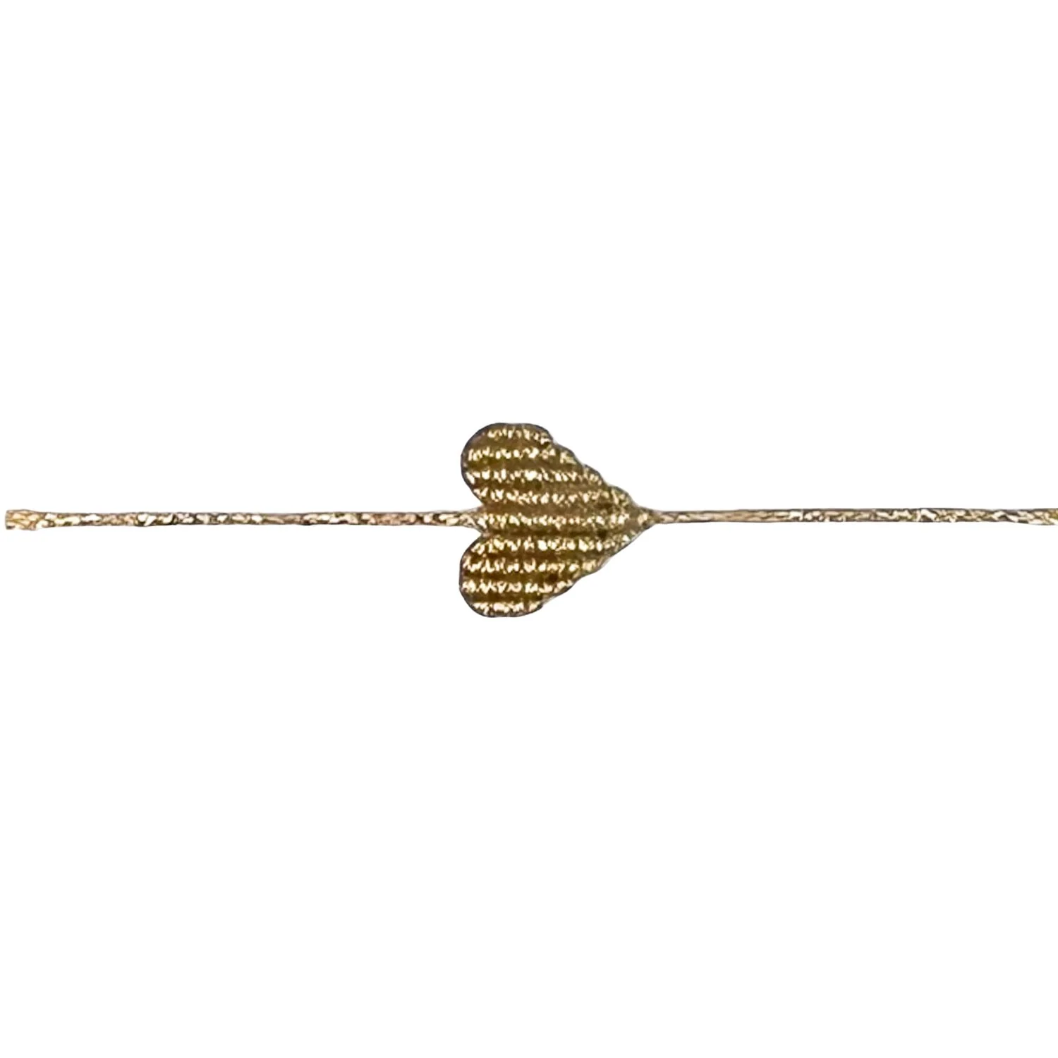 Small Gold Heart Bracelet - Image 3