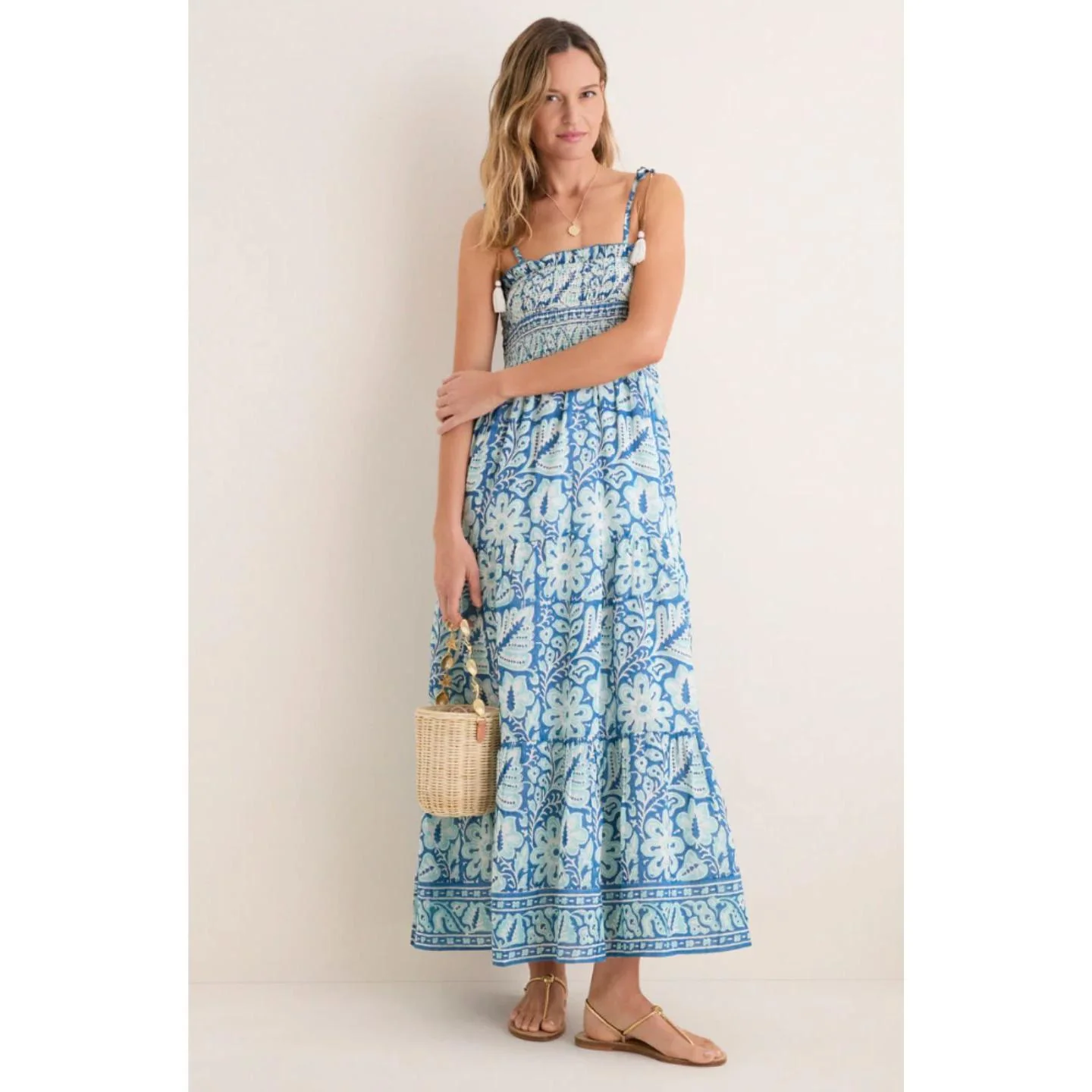 Smocked Maxi Dress - Image 5