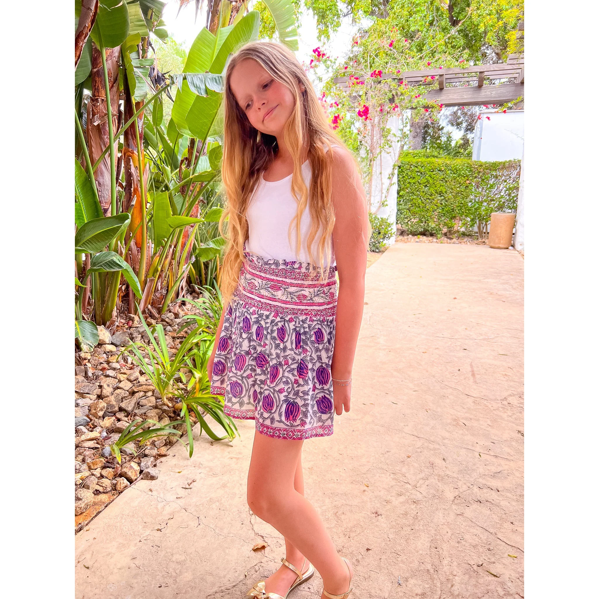 Girls Smocked Skirt - Image 3