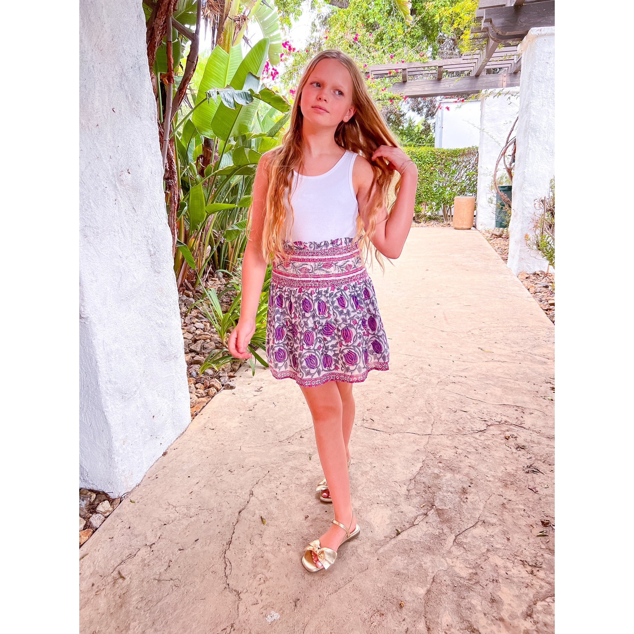 Girls Smocked Skirt - Image 4