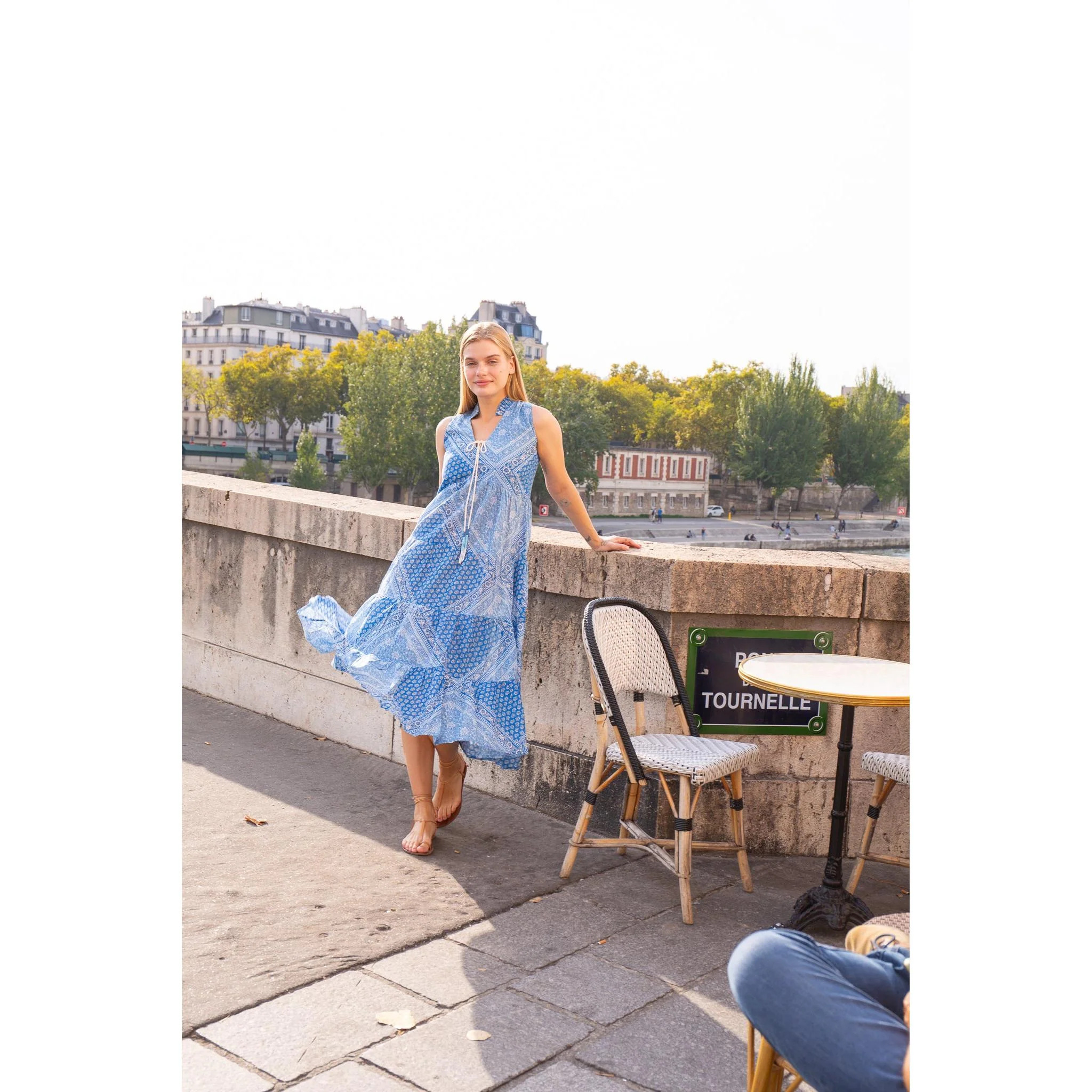 Sofia Cotton Midi Dress - Image 10