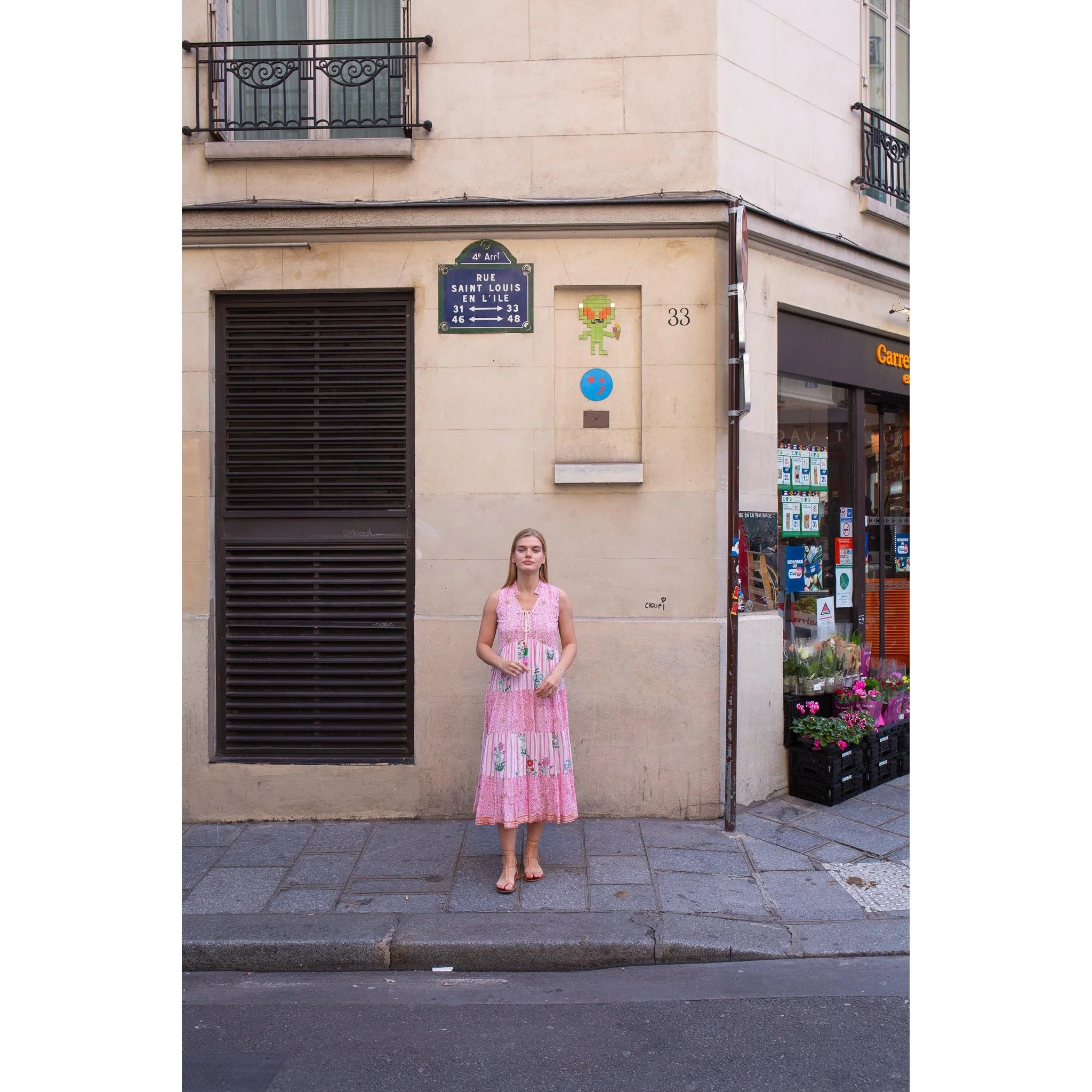 Sofia Cotton Midi Dress - Image 9
