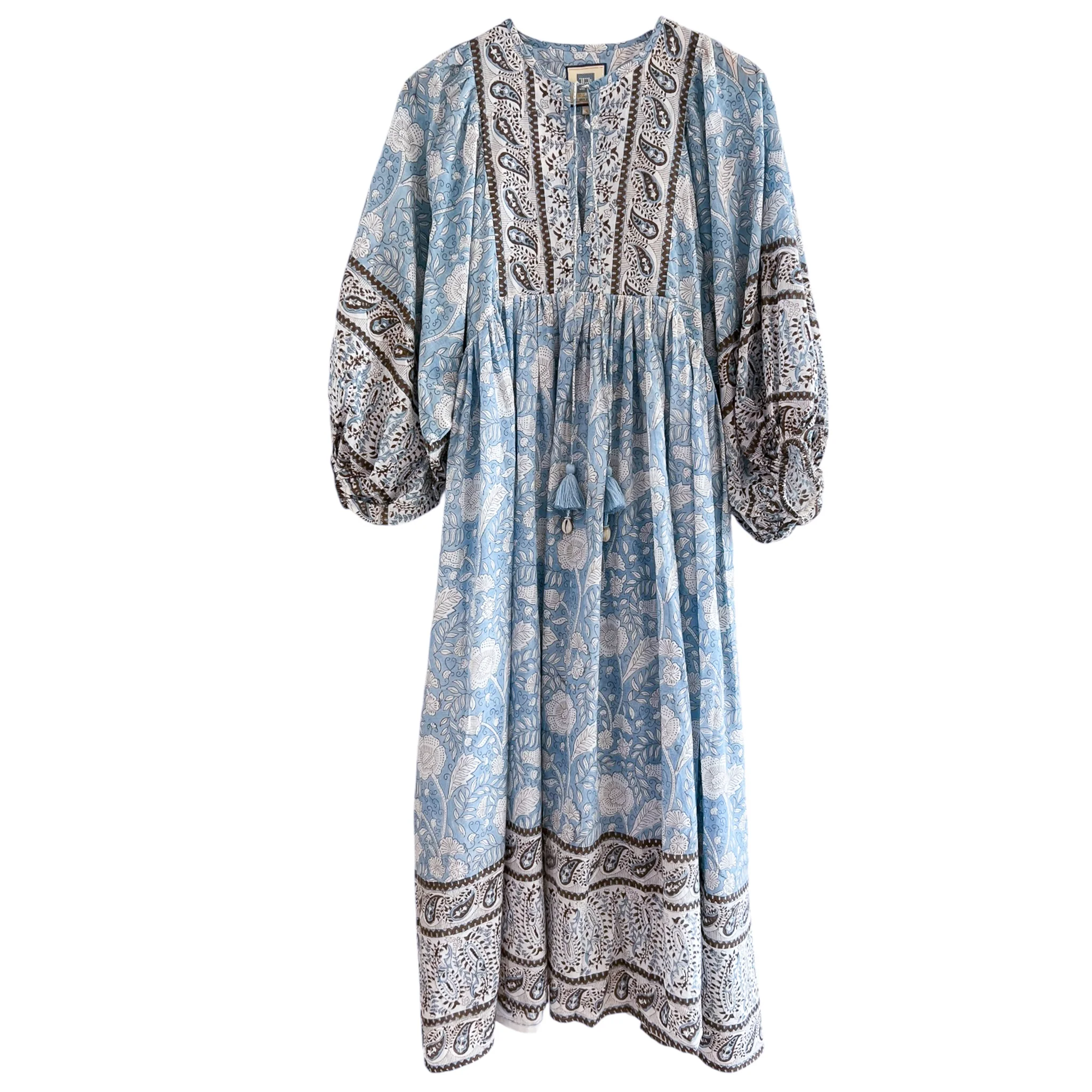 Sylvie Cotton Maxi Tunic Dress - Image 2