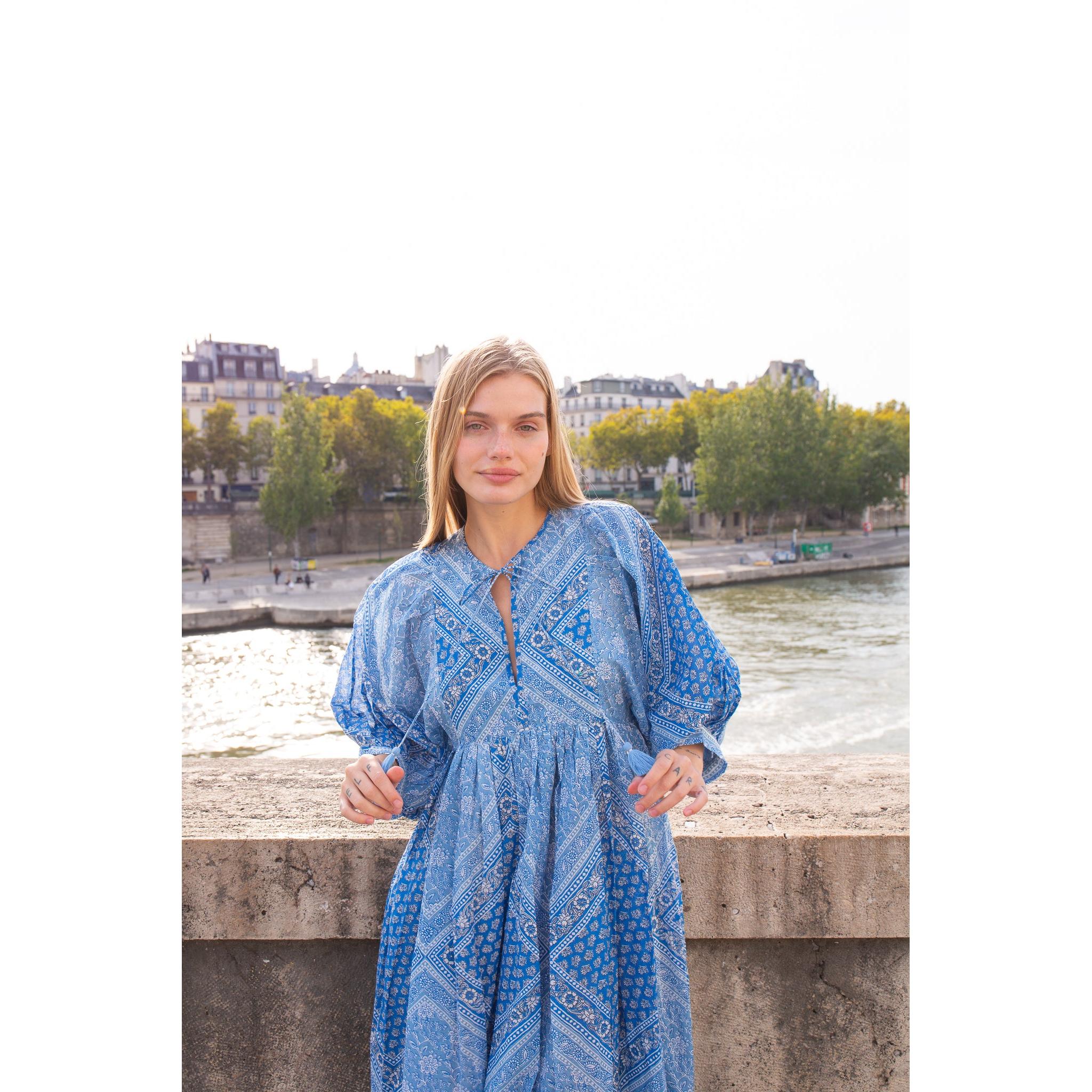 Sylvie Cotton Mini Tunic Dress - Image 6