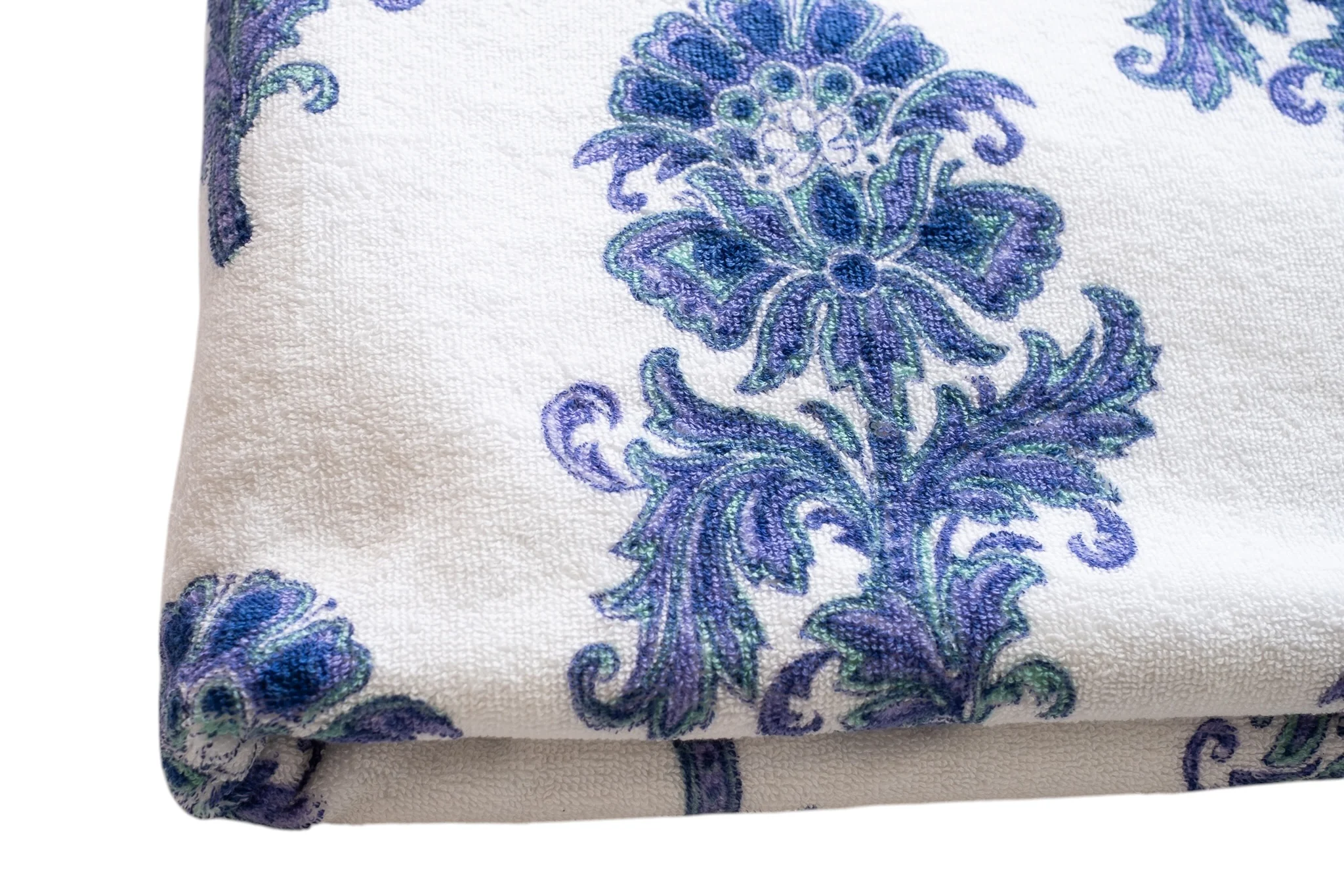 Turquoise and Blue Motif Towel - Image 5