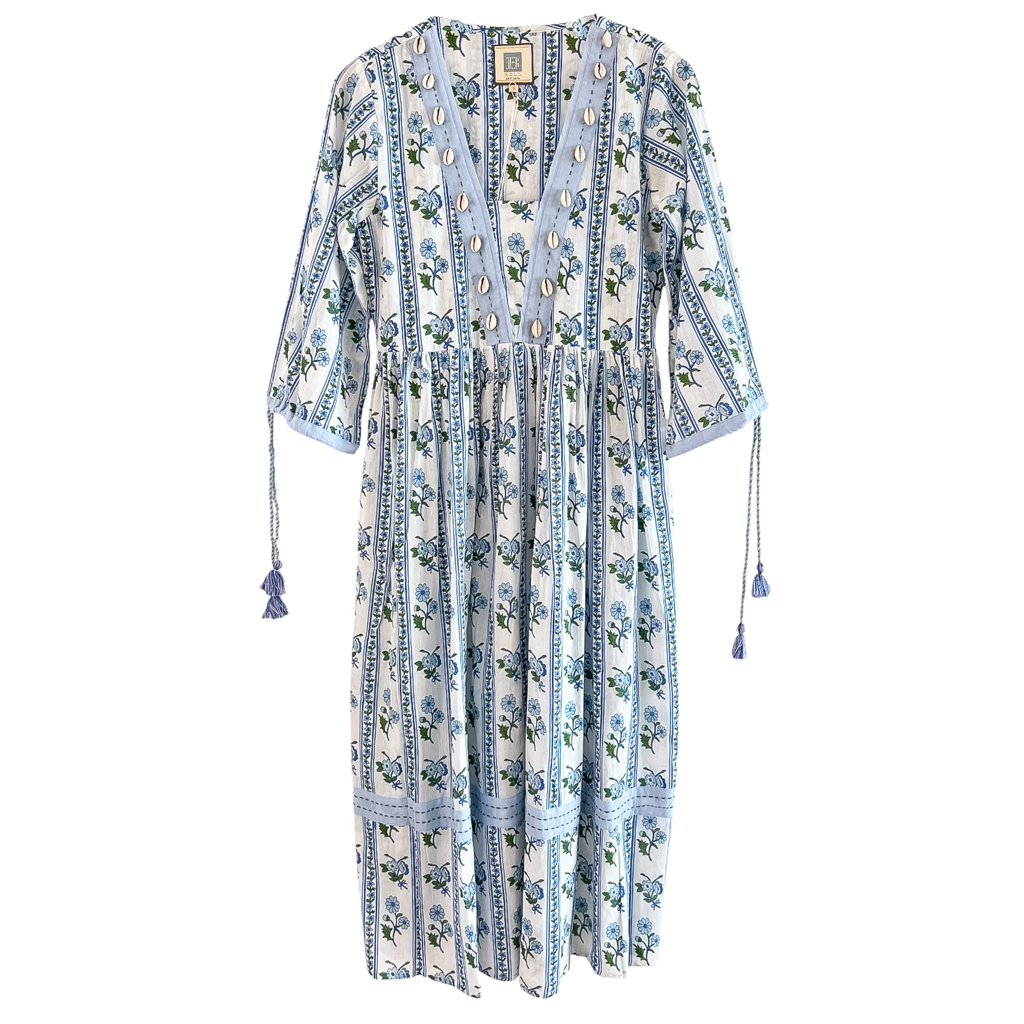 Violet Cotton Midi Dress - Image 2